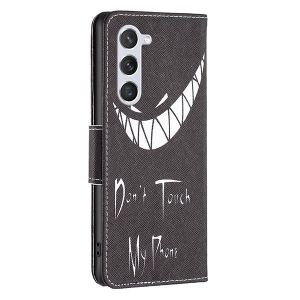 Til Samsung Galaxy S24 tegnebogstativetui mønstertelefoncover Multicolor