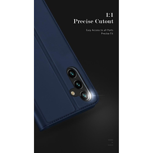 DUX DUCIS Skin Pro -sarjan kotelo korttipaikalla Samsung Galaxy A14 5G - Musta Black
