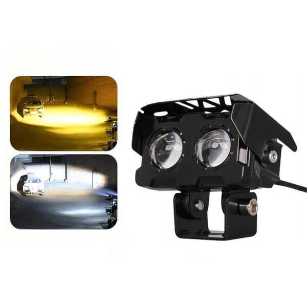 Vanntett Motorsykkel LED-Frontlys Super Sterk Tåkelys Black
