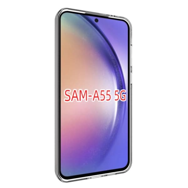 Samsung Galaxy A55 Case TPU Cover Bagside Transparent