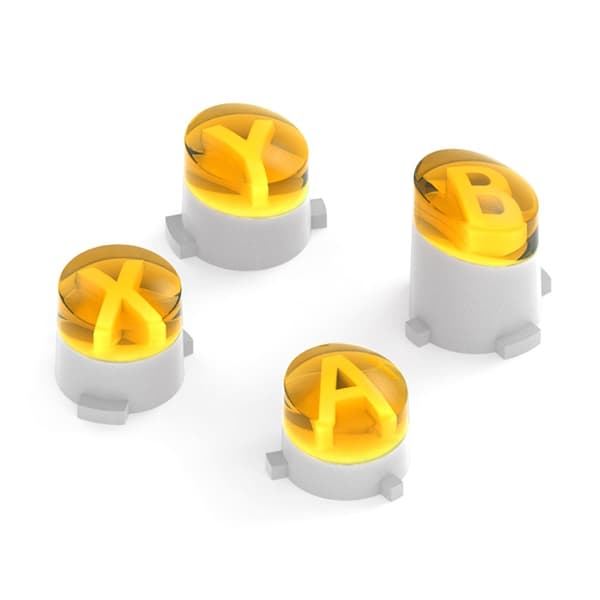 Til Xbox One S One Elite Controller ABXY erstatningsknapper - Gul Yellow