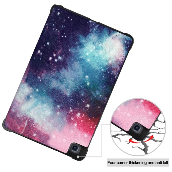 Tri-fold Stand Case for Samsung Galaxy Tab A7 10.4" - Space Multicolor