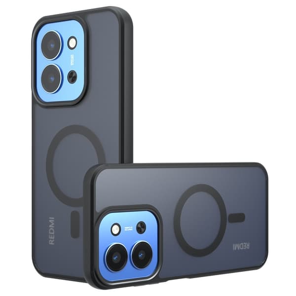 For Xiaomi Redmi 15C 5G 4G Case TPU Cover Back Cover Magsafe Compatible Black