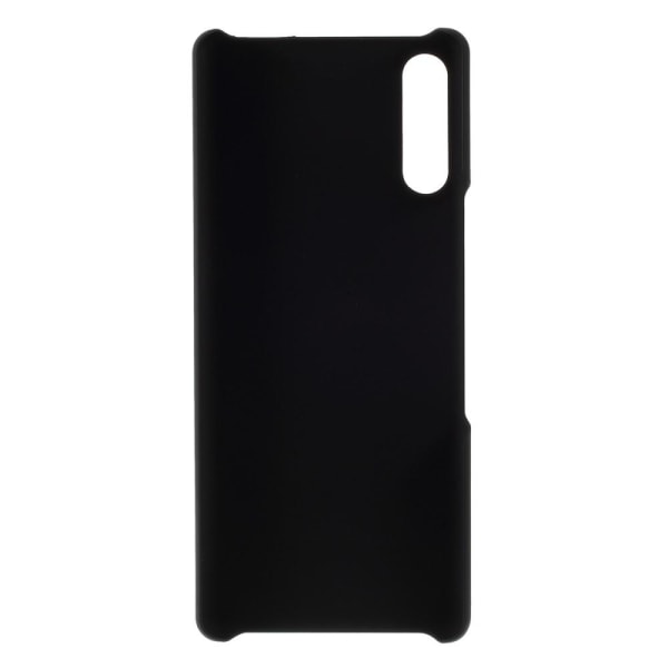 Gummibelagt hård plastik taske til Sony Xperia L4 - Sort Black