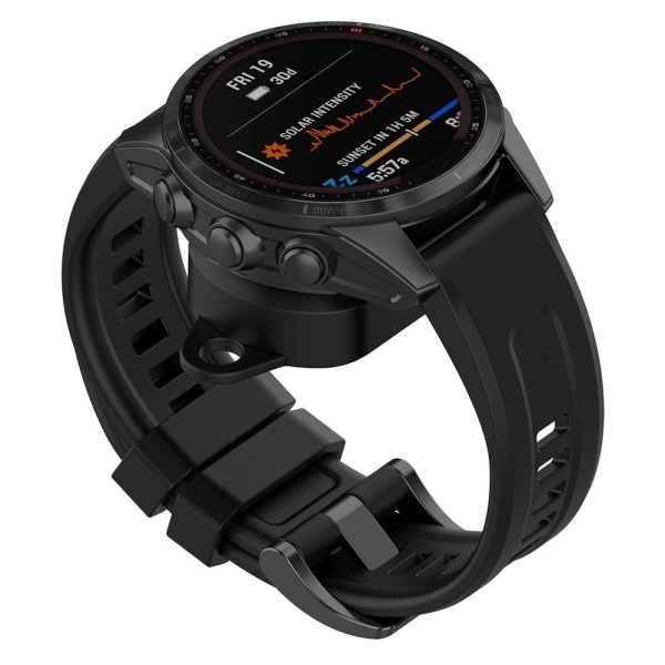 Garmin Fenix 7/7S/7X Type C/Micro USB-opladningsholder Black