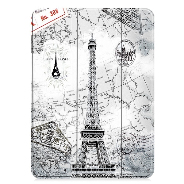 Til iPad Pro 11 (2024) Etui Tre-fold Stativ Tablet Cover - Tower Multicolor