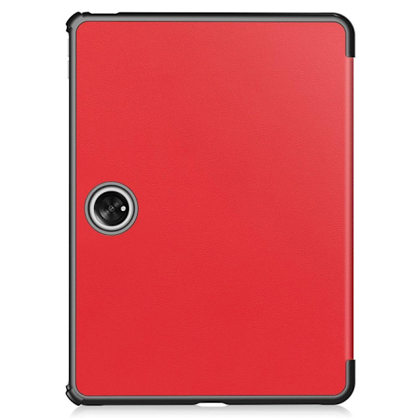 For OnePlus Pad Tri-fold Stativ Våkne / Sove Deksel Tablettveske - Rød Red