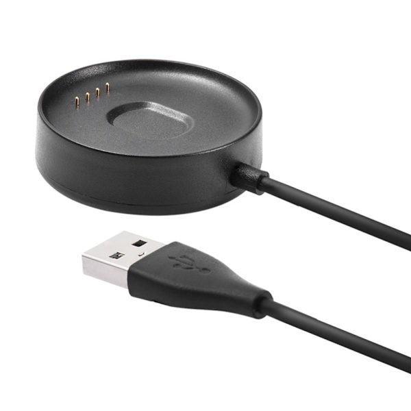 2 in 1 USB Charger Holder Dock Stand Adapter - Ticwatch C2 Black