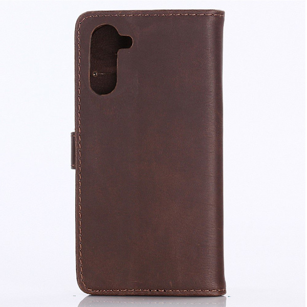 Samsung Galaxy Note 10 Retro Lommebok - cover - Kaffe Brown