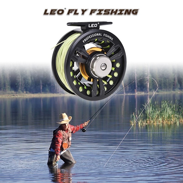 LEO 30m / 100ft vikt framåt Flytande flugfisklina Nylonkärna fluglina - WF - 6F Grön