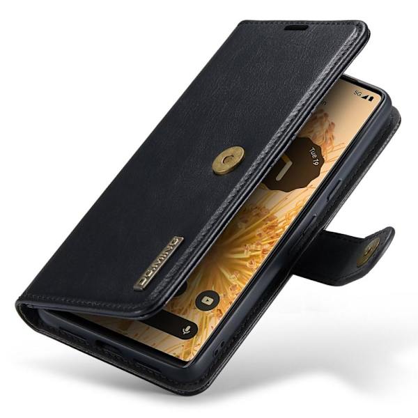 DG.MING Google Pixel 7 Prolle irrotettava 2-in-1-lompakkokansi Black