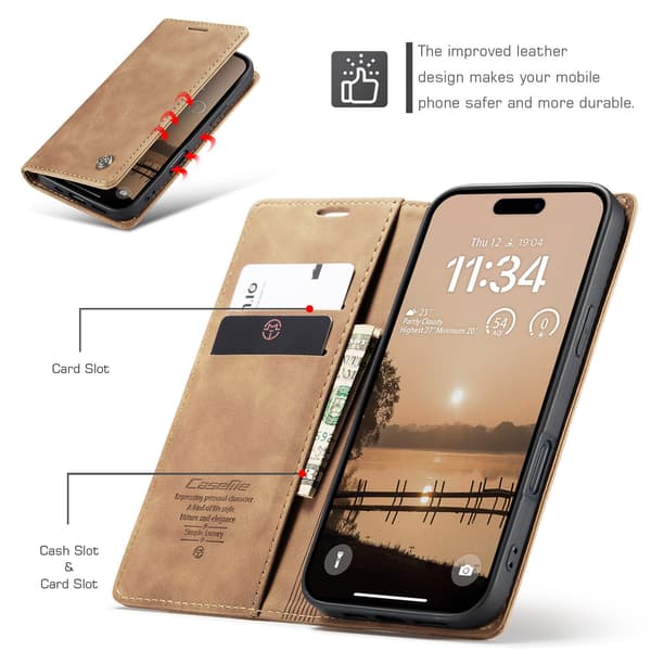 CASEME Lommebok-deksel Til iPhone Air Black