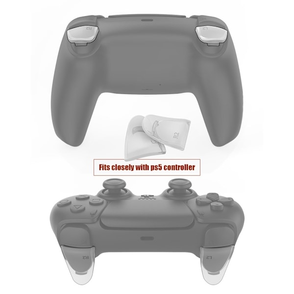 Udvidet udløserknap til Sony PS5 L2 / R2 Trigger + Key Cap Black