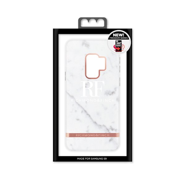 Richmond & Finch case to Samsung Galaxy S9 White Marble - Rosé White