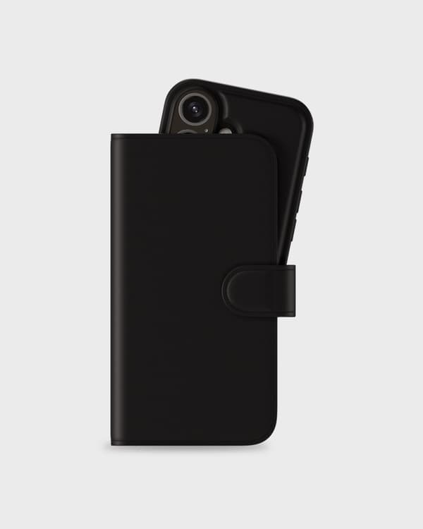 Lommebokveske HOLDIT Magnetveske MagSafe Plus-deksel til iPhone 16 Black