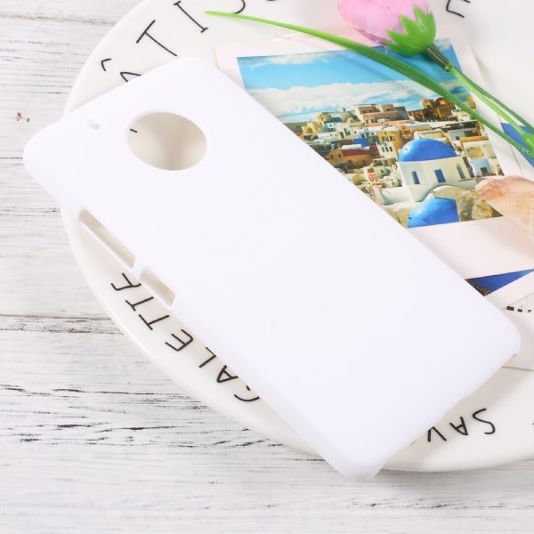 Lenovo Moto G5 Cover Plast Cover Gummibelagt - Hvid Transparent