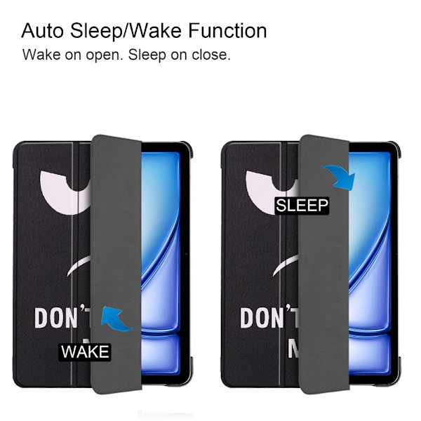 Till iPad Air 11 (2024) Slim fit tri-fold fodral - Don't multifärg