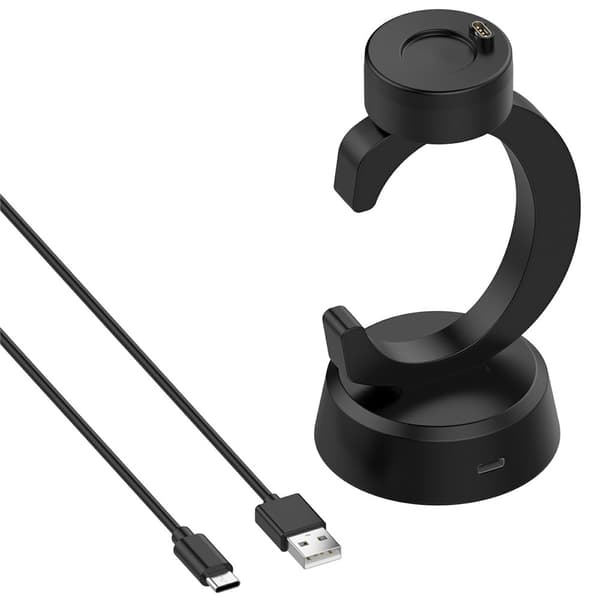 Oplader dock til Garmin Vivoactive 6 Instinct E 45mm 40mm Instinct 3 50mm Black