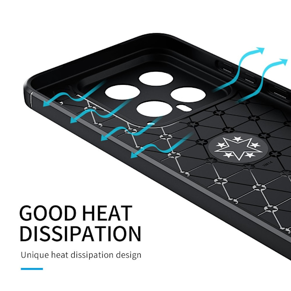Sormirengas Kickstand TPU-kotelo Xiaomi 13 5G: lle Black