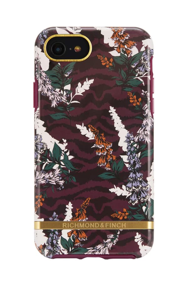 Richmond & Finch iPhone - cover 8/7/6/SE - Floral Zebra Red