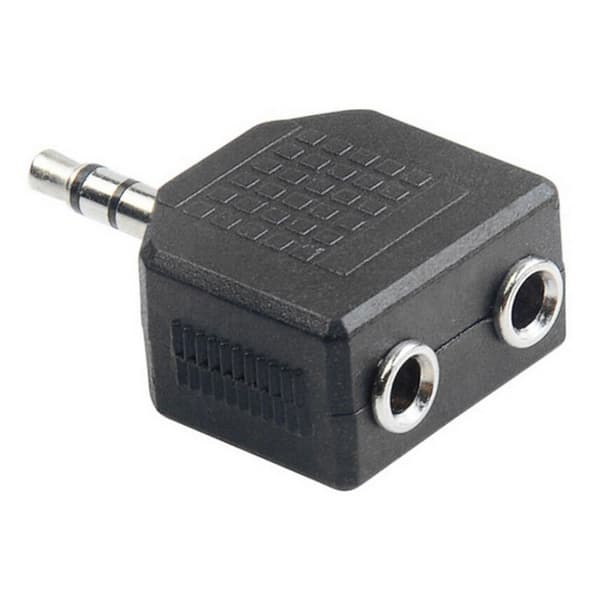 3,5 mm lydsplitteradapter Black