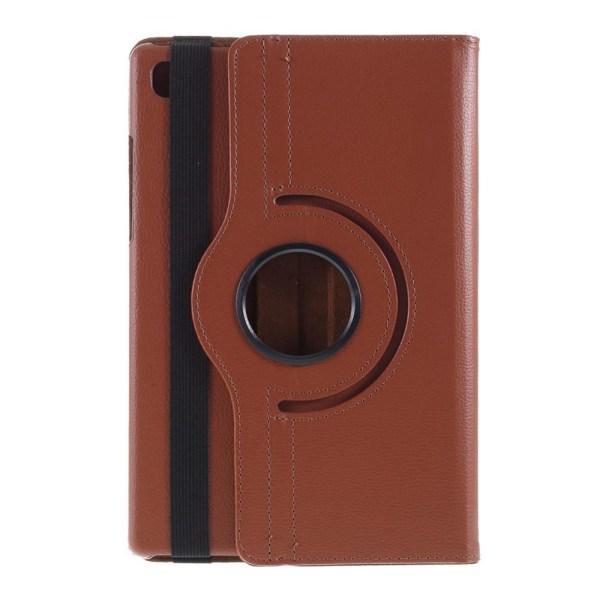 Litchi Case Rotating Stand Samsung Galaxy Tab A7 10.4 (2020) Brown
