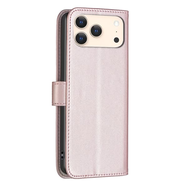 BINFEN COLOR Telefonlommebokdeksel til iPhone 18 Pro / 17 Pro Pink