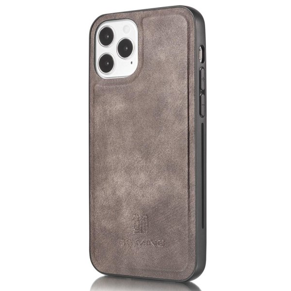 DG.MING iPhone 13 Mini Split Läder Plånboksfodral - Coffee Brun