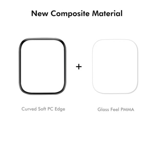 Kellosarjalle 10 42mm 2kpl näytönsuoja 3D kaareva kirkas kalvo - läpinäkyvä Transparent