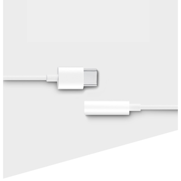 HUAWEI CM20 USB-C till 3.5mm Audio Adapter Vit