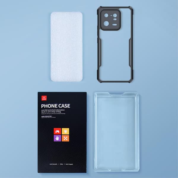XUNDD bagcover til Xiaomi 13 5G akryl+TPU telefonetui Black