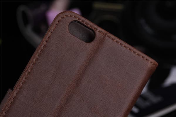iPhone 6/ 6s Retro Lommebok - cover/cover - Mørkebrun Brown