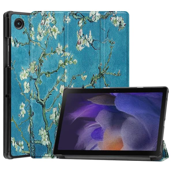 Tri-fold Stativveske for Samsung Galaxy Tab A8 10,5\" (2021) - Blomst Multicolor