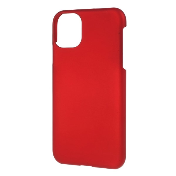 Rubberized PC Back Case for iPhone 11 - Red Red
