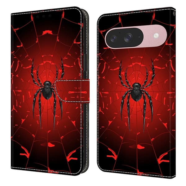 Til Google Pixel 10 Pro / 10 / 9 Pro / 9 Plånboksfodral Mønstertrykt PU-læder Flip Stativ Mobilcover Multicolor