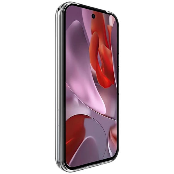 IMAK neljän kulman turvatyynyn suojus TPU-suojukselle Pixel 9a Transparent