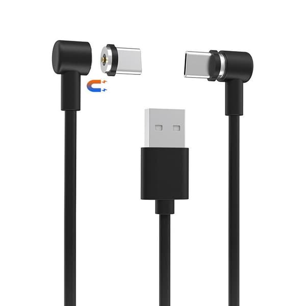 För PS VR 2 - kontroller 1 USB till 2 USB - C laddningssladd Svart