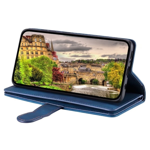 Til Google Pixel 9A Deksel med glidelås og 9 kortspor Blue