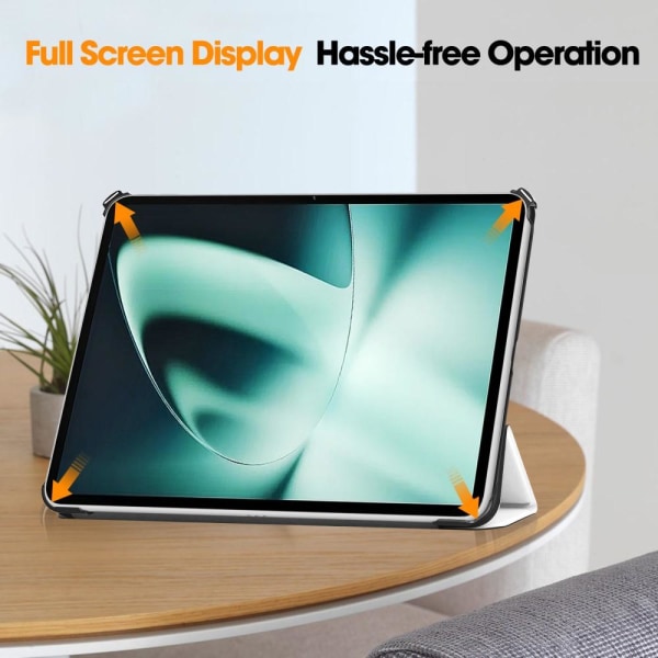 Trefoldet Stativ Tablettdeksel for OnePlus Pad - Katt Multicolor
