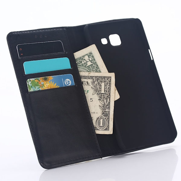 Crazy Horse Lompakkokotelo Samsung Galaxy A3 SM-A310F (2016) - musta Black