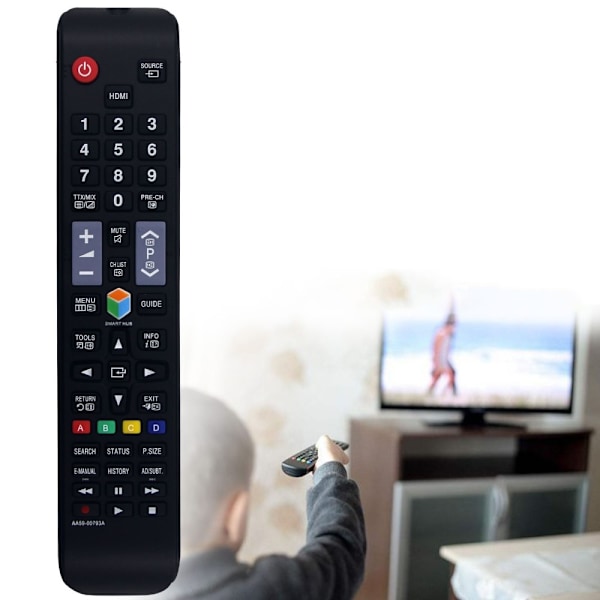 TV remote control Replacement for AA59-00793A Samsung TV Black