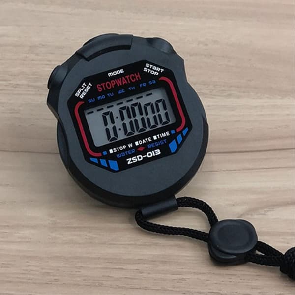 Digital stopur Timer Svømmeløb Sportstæller Black