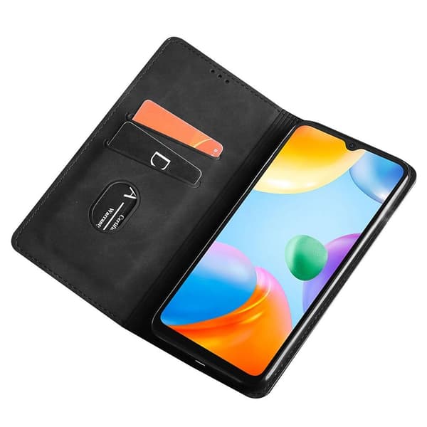 Xiaomi Redmi 10C suojalompakolle - musta Black