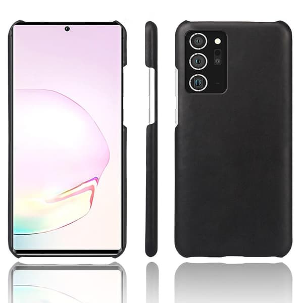 Samsung Galaxy Note 20 Ultra KSQ læderbelagt skal hårdt etui Black