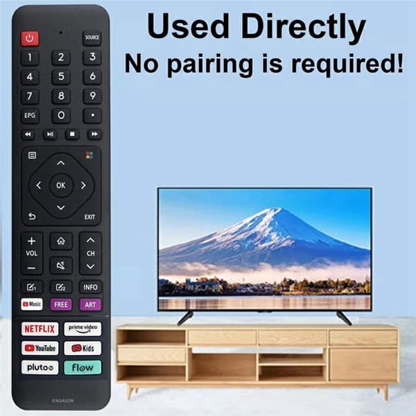 Fjernkontroll erstatning EN3A52N For Hisense TV Black