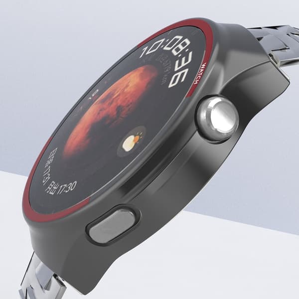Til Huawei Watch 4 Pro Watch Case Beskyttende Shell - Sort+Rød Green