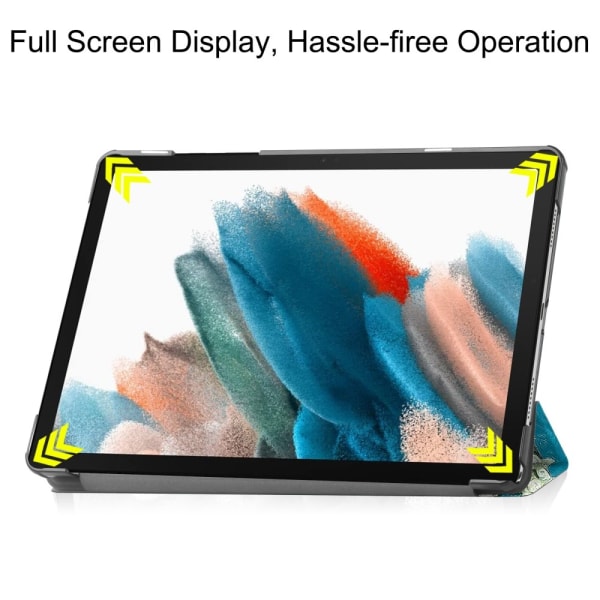 Trifoldet stativetui til Samsung Galaxy Tab A9 8.7" - Blossom Multicolor
