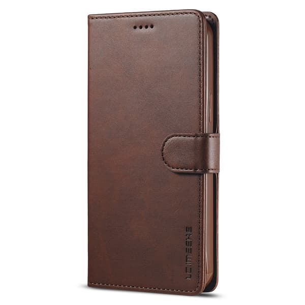 LC.IMEEKE Lommebokveske for iPhone 15 Dark brown