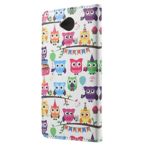 Microsoft Lumia 650 Plånboksfodral - Various Owls Black