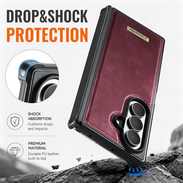 CASEME Magnetisk telefoncover til Samsung Galaxy Z Fold8 Ultra Red